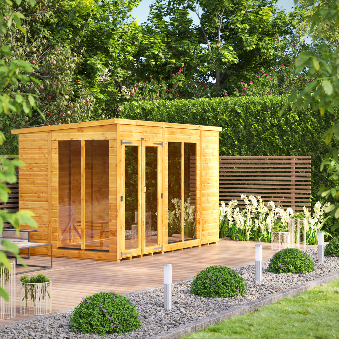 Powersheds 10 x 6ft Timber Tongue & Groove Pent Summerhouse
